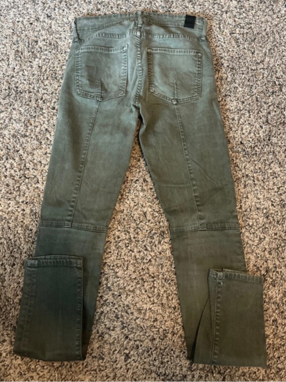 Vince Olive Green Skinny Jeans